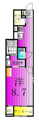 いろは2521 101号室 間取り