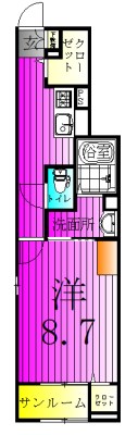 いろは2521 102号室 間取り