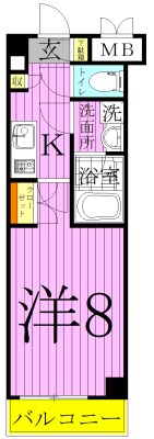 ＡＲＴＥＣＡＳＡ　Ａｌｉｖｉｅ綾瀬 間取り図