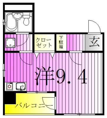 ライオンズマンション北千住第５ 間取り図
