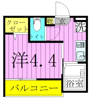 MELDIA西新井本町  間取り図