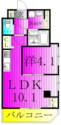 LEVICIA BLDG.Ⅱ 309号室 間取り