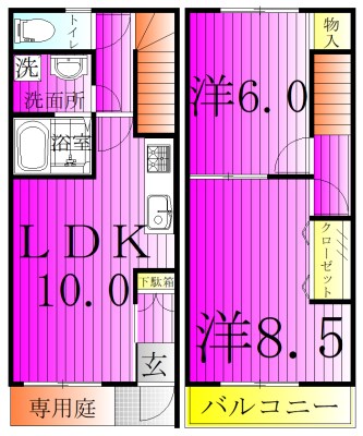 RURAL～ルーラル～ 101号室 間取り