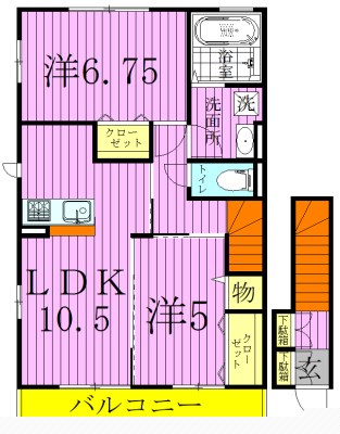 カーサメルヴェーユ 間取り図