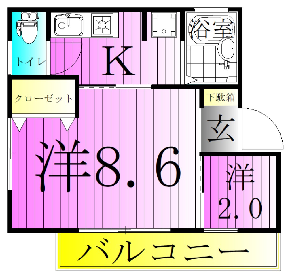 フィールズ13(サーティン) 間取り図