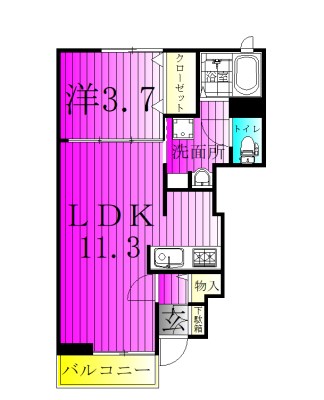 ピーノ　フォリア 102号室 間取り