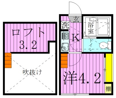 クレール西新井  間取り図