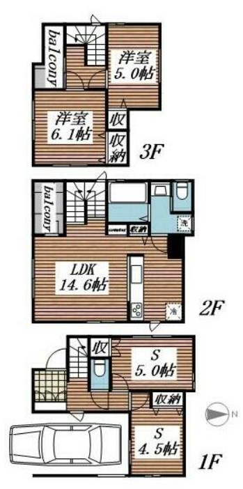Ｓｕｍａｉ－ｔｏ足立区鹿浜02 間取り図