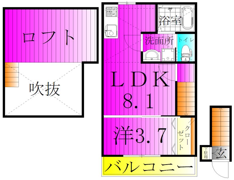 スターク亀有 間取り図