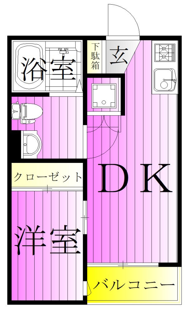 アルカンシエル北千住 間取り図