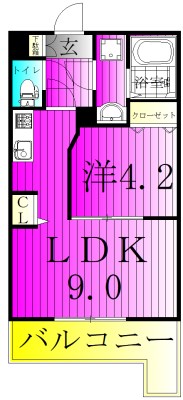 LEVICIA BLDG.Ⅱ 204号室 間取り