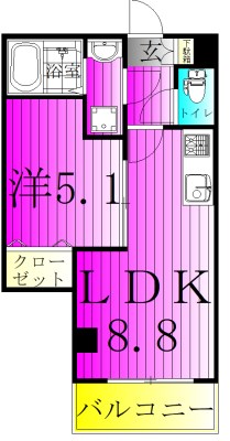 LEVICIA BLDG.Ⅱ 214号室 間取り