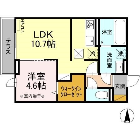 アベニール 112号室 間取り