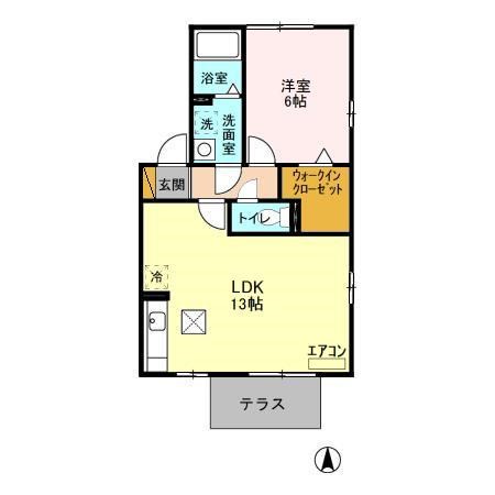 ハイムクレアールＢ 101号室 間取り