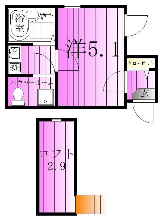 ノーザンロード江北  間取り図