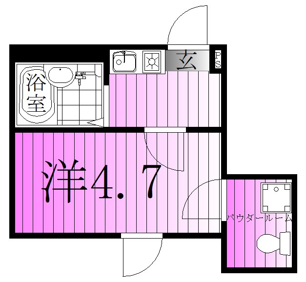 サザンロード江北 間取り図