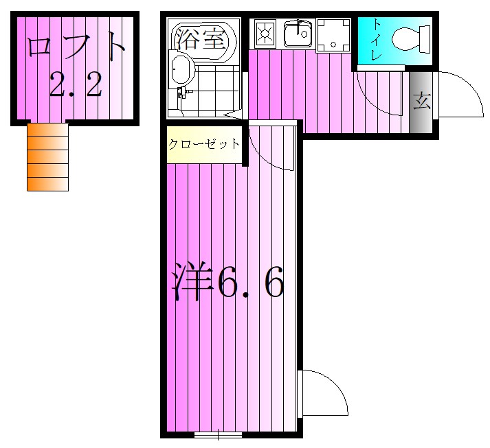 サザンロード江北 間取り図