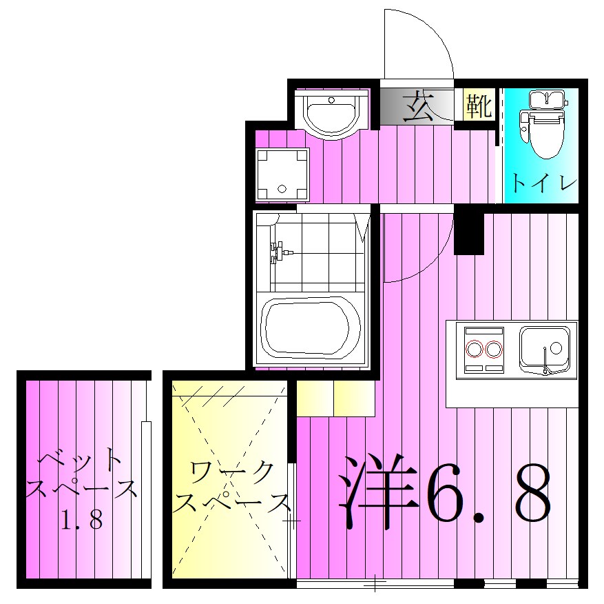 カーサ　ミーア町屋 間取り図
