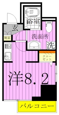 Win Excellence Ⅳ 501号室 間取り