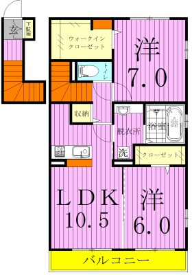 ＲＥＭ  202号室 間取り