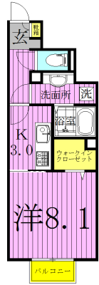 ストラールＤ 105号室 間取り