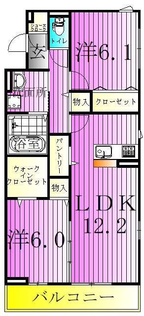 アークハウス竹の塚 間取り図