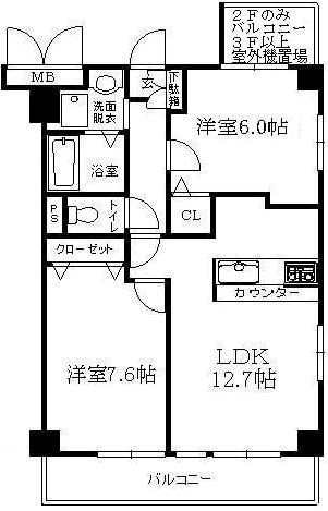 ウインドヒル鎌ケ谷 505号室 間取り