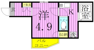 メルディア梅島2  間取り図