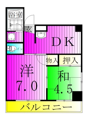 メゾン梅沢 301号室 間取り