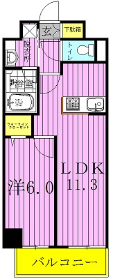 パークサイドアベニュー 402号室 間取り