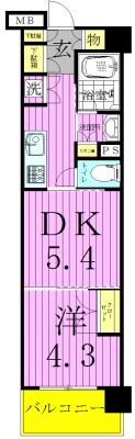 デュオステージ北千住 間取り図