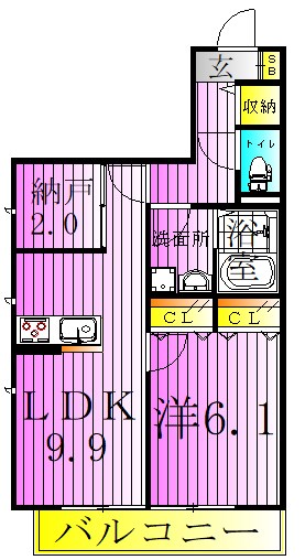 ガーデンホームズ高野 間取り図