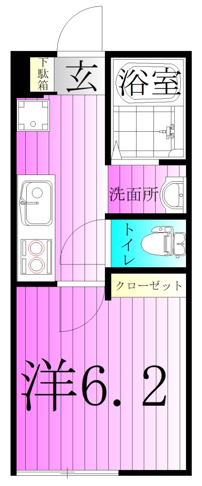 セナリオフォルム五反野Ⅲ 間取り図