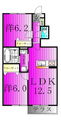 Paradisus　Sapiens　～パラディーゾサピエンス～ 102号室 間取り