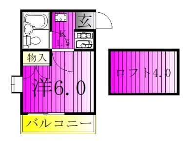 コスモ六実東 103号室 間取り