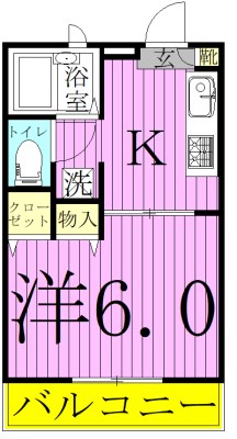 メゾン・プラッツ 203号室 間取り