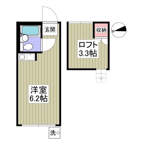 ペンション竹ノ塚  間取り図