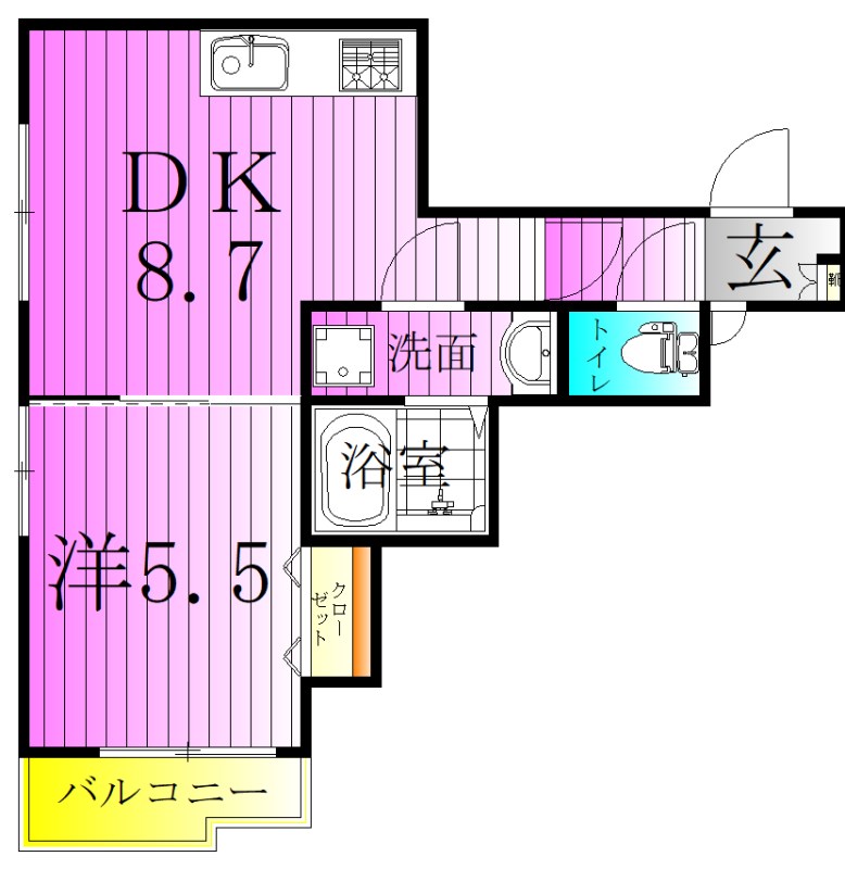 ボヌールメゾン 間取り図