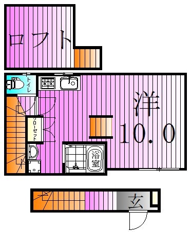 リオネス北千住 間取り図