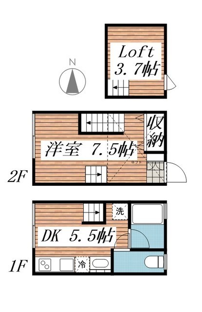 ティロ・フィナーレ松戸A 104号室 間取り