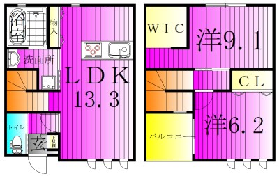 Ｐａｒｋ　Ｍａｉｓｏｎ 102号室 間取り