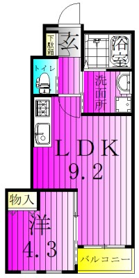 プレジール　柏の葉 105号室 間取り