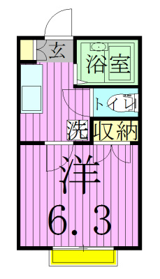 シーダーベルクＡ 間取り図