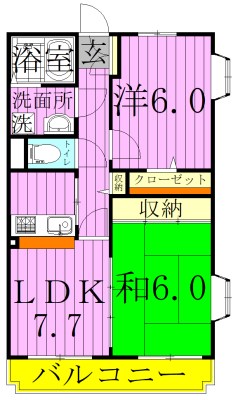 サンライズ伊興 間取り図