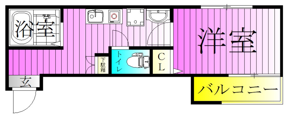 MELDIA竹ノ塚Ⅲ 間取り図