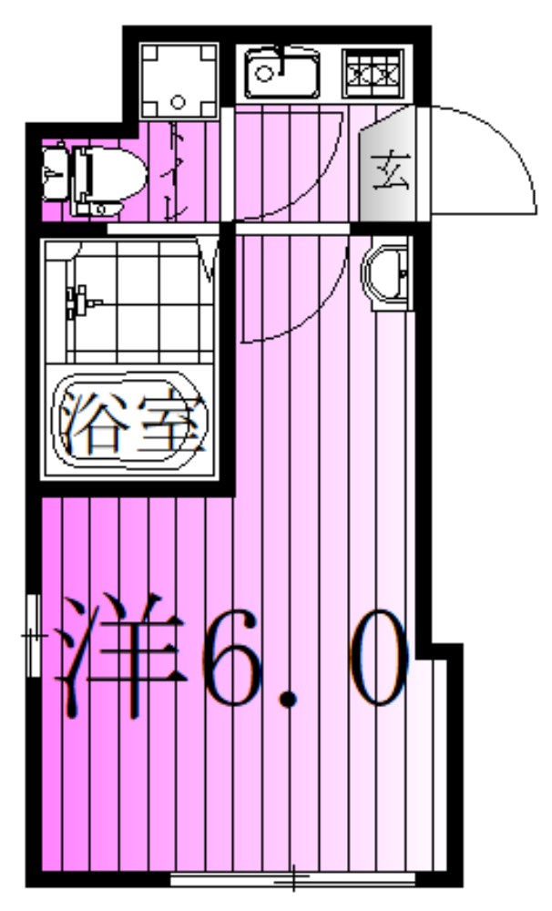 エーハイム栗原 間取り図