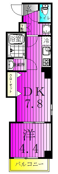 VERDE北松戸 ～ヴェルデ北松戸～ 202号室 間取り