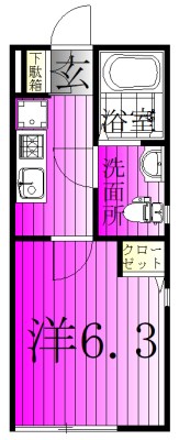 ルミエール柏 202号室 間取り