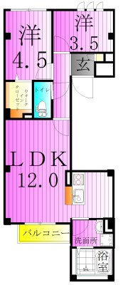 ユアメゾン北千住 間取り