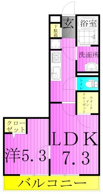 ヴィラ西新井 間取り図